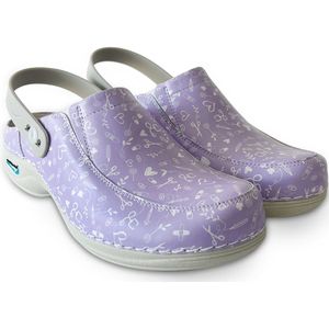 NursingCare - Wash&Go Collection - Medische Klompen - Paars - Werkklompen - Anti-slip