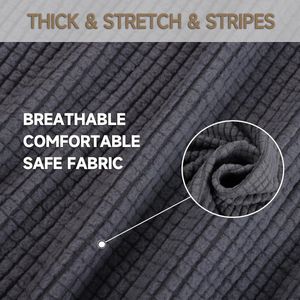 Stretch Bankhoes 2 Zits, Elastische Bankhoezen Voor Woonkamer, Universele Rekbare Armsteun Sofahoes, Krasbestendig Meubelhoes Voor Bank, Donkergrijs