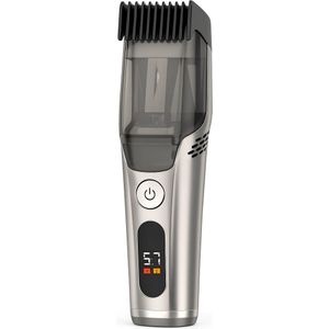 Schepers® - Baardtrimmer met afzuiging - Oplaadbaar- Waterdicht IPX6 - Zilver