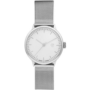 CHPO Polshorloge Nando Mini Silver Dames - Zilver Mesh ⌀ 32 mm