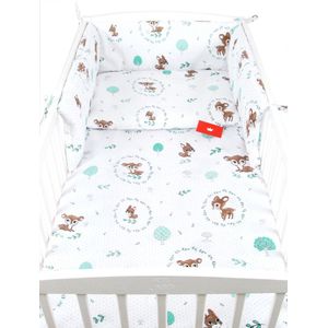 BabyLux Kinderbedlakenset 4-delig 120x90cm 100% katoen