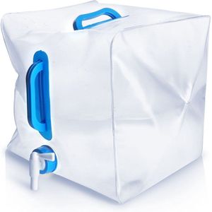 Opvouwbaar Waterreservoir met Kraan 20 l - Waterjerrycan - Water Jerrycan - Waterdispenser - Watercontainer Camping