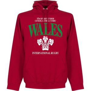 Wales Rugby Hooded Sweater - Rood - Kinderen - 152