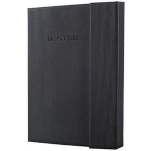 Sigel notitieboek - Conceptum Pure - A5 - zwart - hardcover - 194 pagina's - 80 grams - ruit - met magneetsluiting - SI-CO161