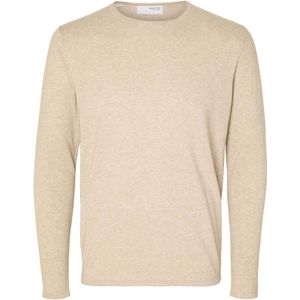 Selected Rome Ronde Hals Sweater Beige L Man