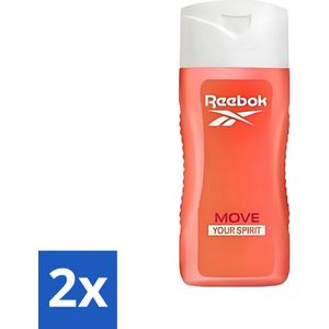 Reebok - Move Your Spirit - Douchegel - 400 ml - Voordeelverpakking - 2 stuks