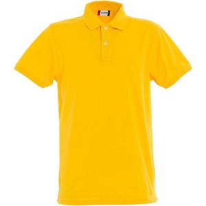 Clique Premium Heren Polo Geel maat XXXL