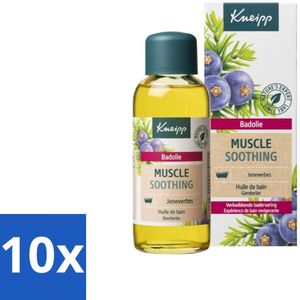 10 x Kneipp - Badolie - Muscle Soothing - Jeneverbes - Verkwikkend voor spieren - 100 ml - Badolie - Spierverzorging - Ontspanning - Bad - Muscle Soothing