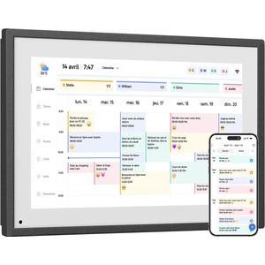 EKASN Digitale Kalender 10,1"" – Digitale Fotolijst – Full HD Touchscreen - 32GB – Zwart
