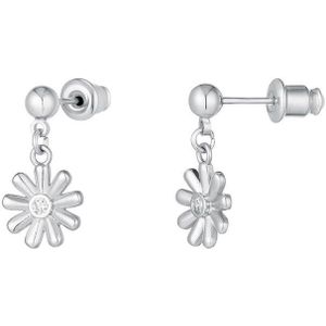 Earrings daisy -Oorbellen- Sparkle collection-Zilver- Silver - Copper - Yehwang