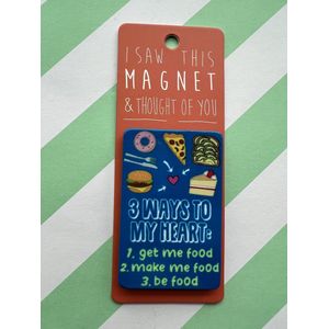 Koelkast magneet - Magnet - 3 ways to my heart - MA154