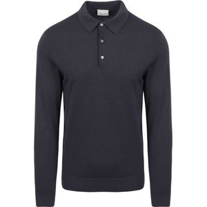 Profuomo - Poloshirt Cool Cotton Navy - Modern-fit - Heren Poloshirt Maat M