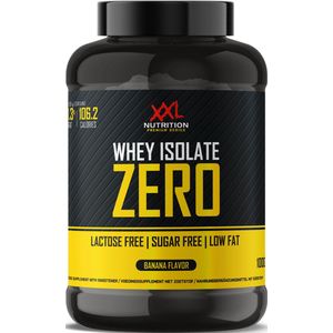 XXL Nutrition - Whey Isolate Zero - Vet- Suiker- & Lactosevrije Eiwitpoeder, Proteïne Shakes, Whey Protein - Banaan - 1000 gram