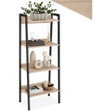 Wandrek - Hout - Zwart - 2 Planken