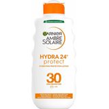 Garnier Ambre Solaire Hydra 24 Zonnebrandmelk SPF 30 - 2 x 200 ml - Voordeelverpakking