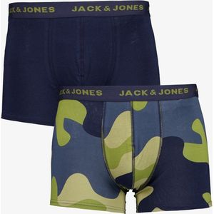 Jack & Jones heren boxershorts 2-pack camouflage - Groen - Maat XL