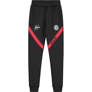 Malelions sport pre-match trackpants in de kleur zwart/rood.