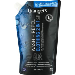 Grangers 2 in 1 Wash + Repel kleding 1L, wassen EN waterafstotend maken in 1 wascyclus