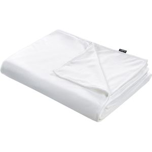 BELIANI RHEA - Verzwaringsdeken Hoes - Wit - 150 x 200 cm - Polyester