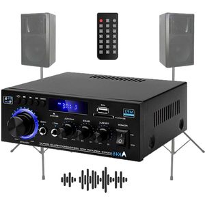 Versterker Audio - Auto Versterker voor Speakers - Zwart