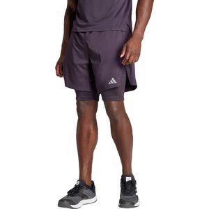 adidas Performance HIIT Workout HEAT.RDY 2-in-1 Short - Heren - Paars- XS 5
