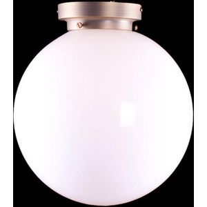 Art deco plafondlamp Globe | Ø 30 cm | brons / wit / opaal glas | gispen / retro / jaren 30