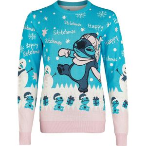 Lilo & Stitch Happy Stitchmas Snowball Dames Christmas jumper - meerkleurig - XXL