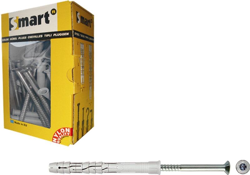 Smart Raamplug + schroef VZK Tx dia 10x180 NZN (25 stuks)