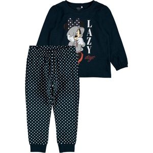 Name it Meisjes 2-delige Pyjamaset Minnie Mouse Dark Sapphire - 80