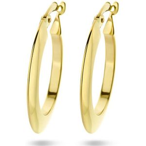 Quickjewels 4027277 - 14k Goud - Spitse Buis - Oorbellen