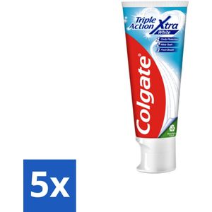 Colgate - Triple Action Whitening - Tandpasta - 75ml - Bulkverpakking - 5 stuks