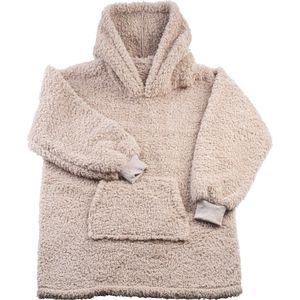 Mistral Home - HOODIE - hoodie deken - teddy - one size - effen kleur - beige
