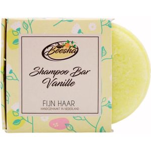 Beesha Shampoo Bar Vanille | 100% Plasticvrije en Natuurlijke Verzorging | Vegan, Sulfaatvrij en Parabeenvrij | CG Proof