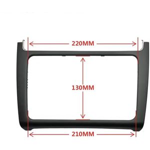 Frame sierlijst voor radio 2 din voor polo Polo 6c 2014-2018 kleur zwart