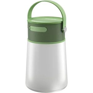 SILVERCREST® Bluetooth® speaker - Portable speaker - Vermogen: 5 W RMS - Afspeeltijd: 8 uur - Beschermingsklasse: IPX4 - Met praktische lantaarnfunctie - Ideaal voor camping- en outdooravonturen - Praktische draagriem voor eenvoudig vervoer - Groen