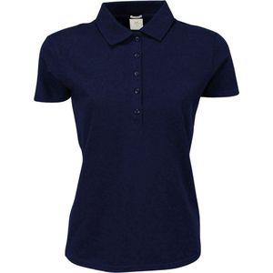 Women´s Luxury Stretch Polo met korte mouwen Navy - S