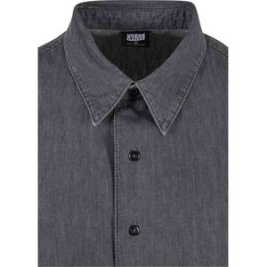 Urban Classics - Lightweight Denim Overhemd - 4XL - Grijs