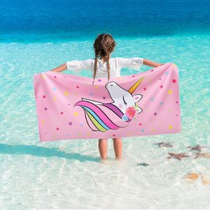 strandhanddoeken - 76 x 152 cm roze microvezel badhanddoek voor meisjes snelle droge wateropname bad zwembad badhanddoek reizen strand cadeau
