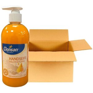 Clensan - Handzeep - Melk & Honing - 12 x 500ml