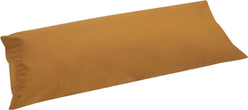 Yumeko kussensloop percal okergeel 40x80 - Bio, eco & fairtrade - 1 stuk