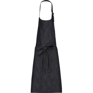 Schort/Tuniek/Werkblouse Unisex One Size Kariban Black Denim 65% Katoen, 35% Polyester