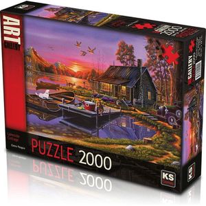 Geno People - Lakeside Cottage puzzel 2000 stukjes  KS Games