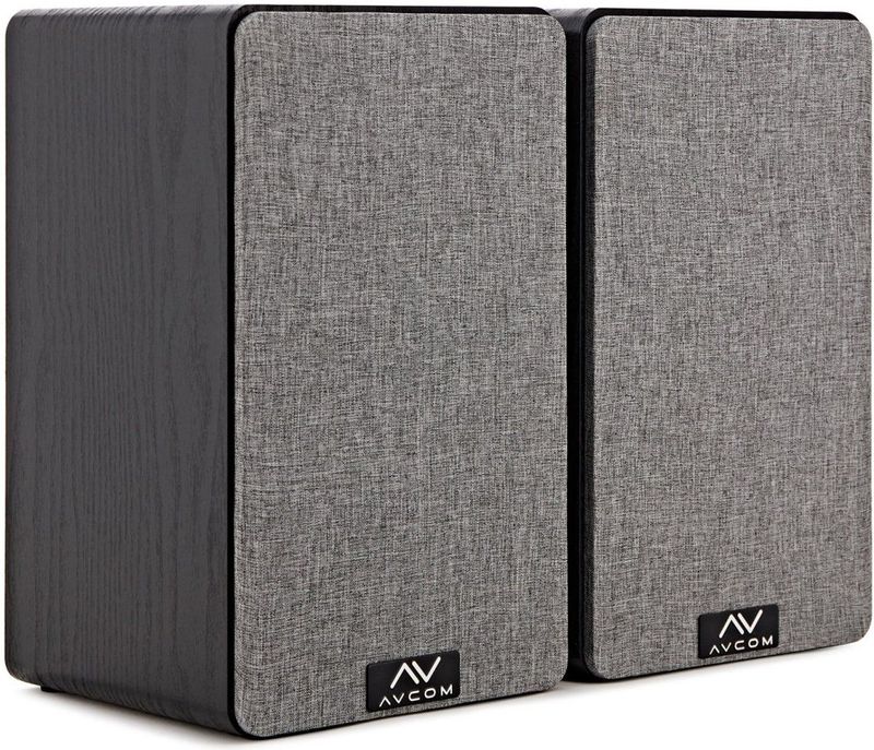 AVCOM 6 boekenplank luidspeakerpaar, zwart