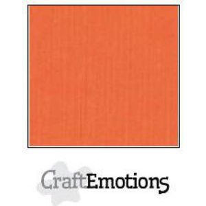 CraftEmotions linnenkarton 100 vel oranje Bulk LHC-23 A4 250gr
