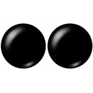 Oorclips-Zwart-2.5 cm-Geen gaatjes-Extra groot-Charme Bijoux