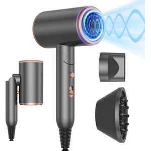 Reisföhn ionen-haardroger 2400 W inklapbaar - opvouwbare föhn met föhn diffuser - accessoires - reizen - 3 temperatuurinstellingen Haardroger