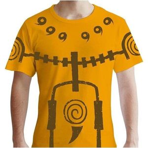 NARUTO SHIPPUDEN - Tshirt Chakra Mode man SS yellow - premium