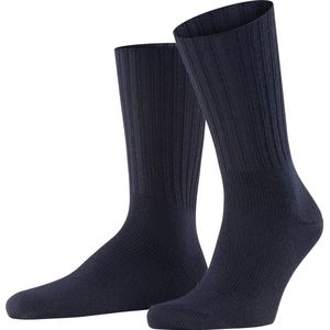 FALKE Nelson warme ademende wol sokken heren blauw - Maat 39-42