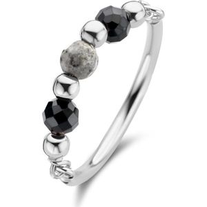 Casa Jewelry Ring Nero S 58 - Zilver