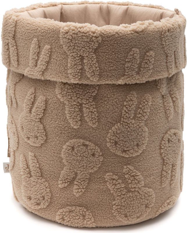 Jollein - Opbergmand - Biscuit - Miffy Jaquard Teddy - 30x30x35cm